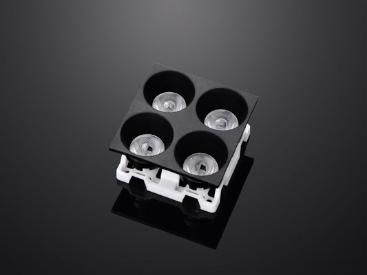 3030 3535 4 In 1 Magnetic Track Lighting Lens 60mm 24degree Lens factory (1)
