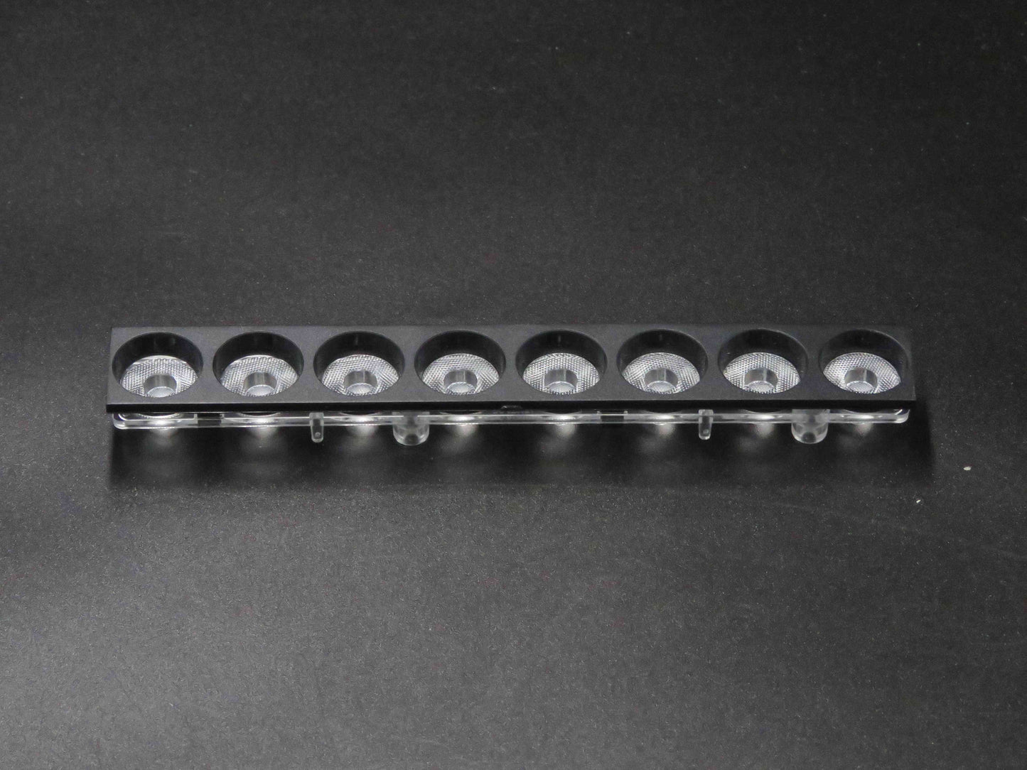 144mm length 8 in 1 grille light lens 24 degree 2835 3030 3535 led linear lenses