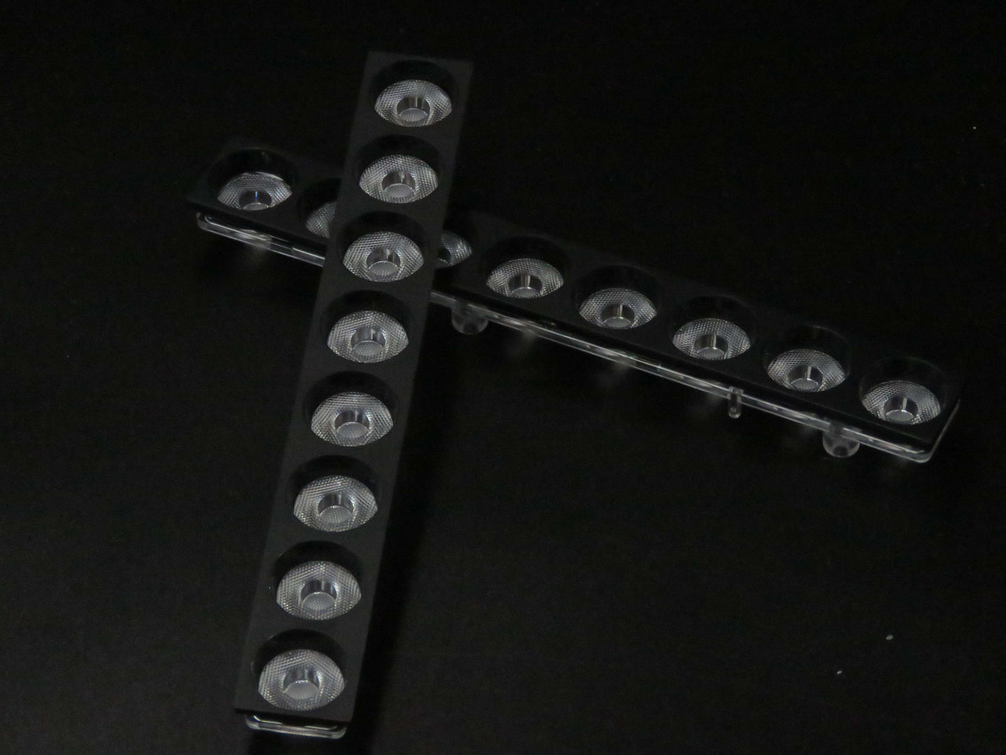 144mm length 8 in 1 grille light lens 24 degree 2835 3030 3535 led linear lenses