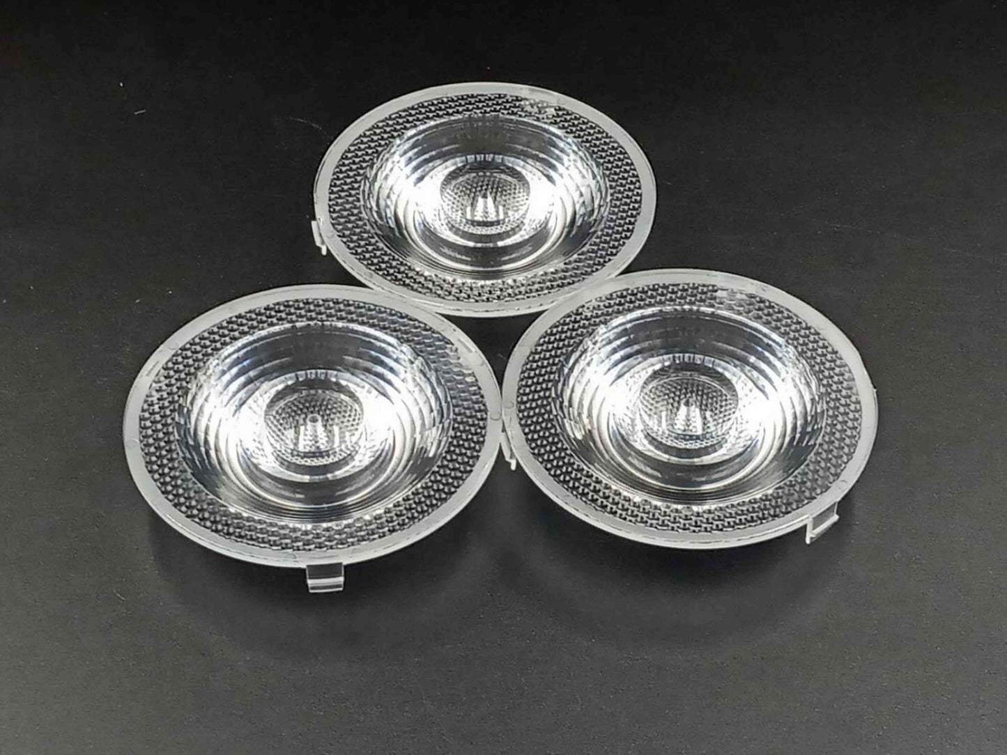 COB Spotlight lens 76mm diameter optical lens for commercial lighting