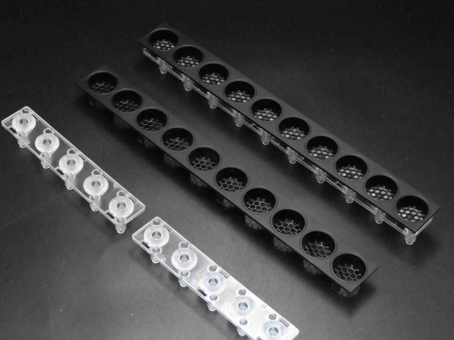 3030 3535 led Optical Lens Manufacturer Narrow Degree Light 10 In 1 Led grid Reflectors