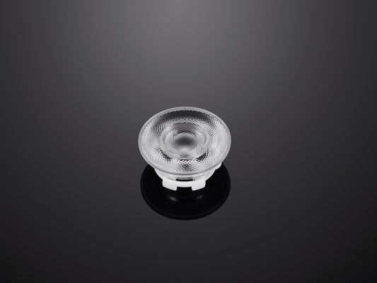45MM framboð PMMA Fresnel linsa Optísk LED linsa Ofurþunn innanhúss glampandi smásala LED linsur