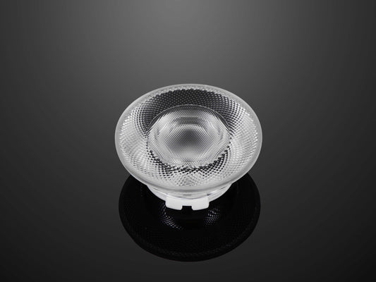 လုပ်ငန်းသုံး Light Lenses အလွန်ပါးလွှာသော Anti-glare COB မှန်ဘီလူး Narrow Beam 12 24 36 60 Degree PMMA Lens