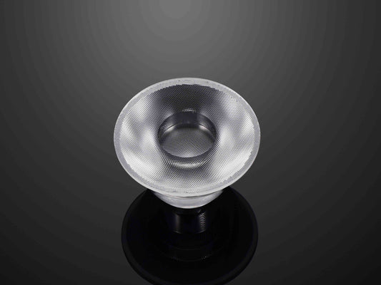 Pencahayaan komersial Optical COB memimpin pasokan lensa plastik bulat untuk 62mm 15 24 36 derajat